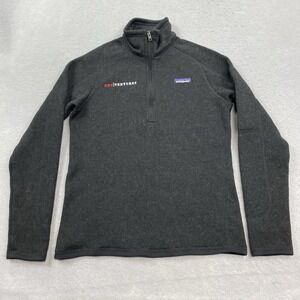 Patagonia Better Sweater Womens Small Black 1/4 Zip Pullover Outdoors Hiking
